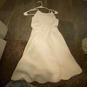 White Scallop Dress